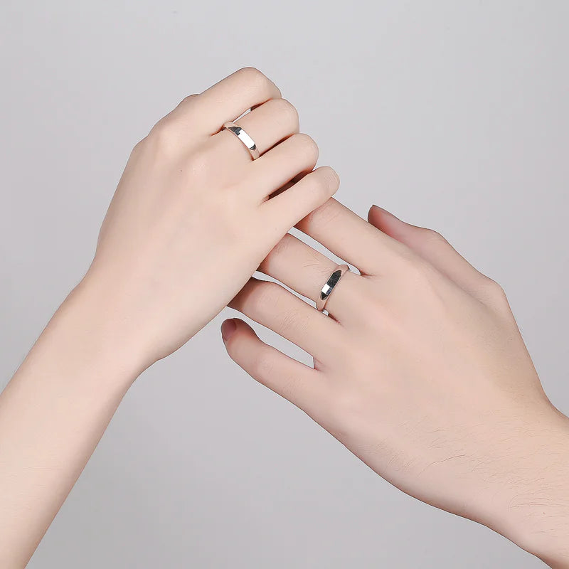 Elegant Sterling Duo Rings