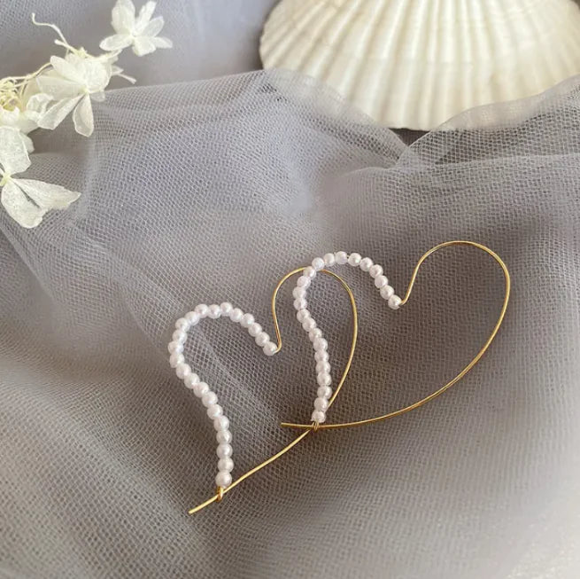 Vintage Chic Pearl Earrings, Rose Gold