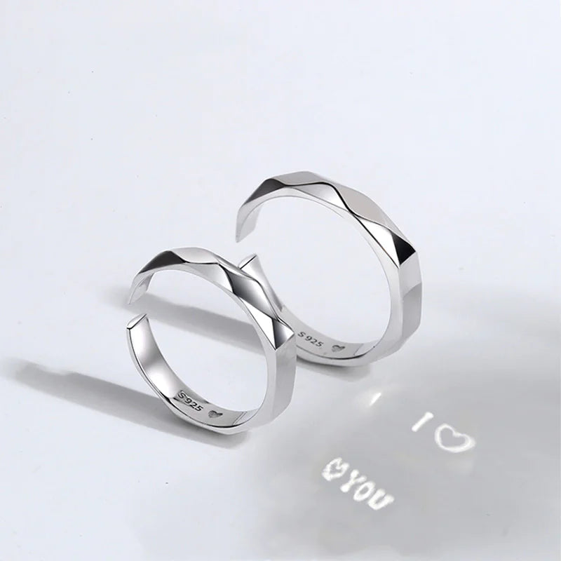 Elegant Sterling Duo Rings