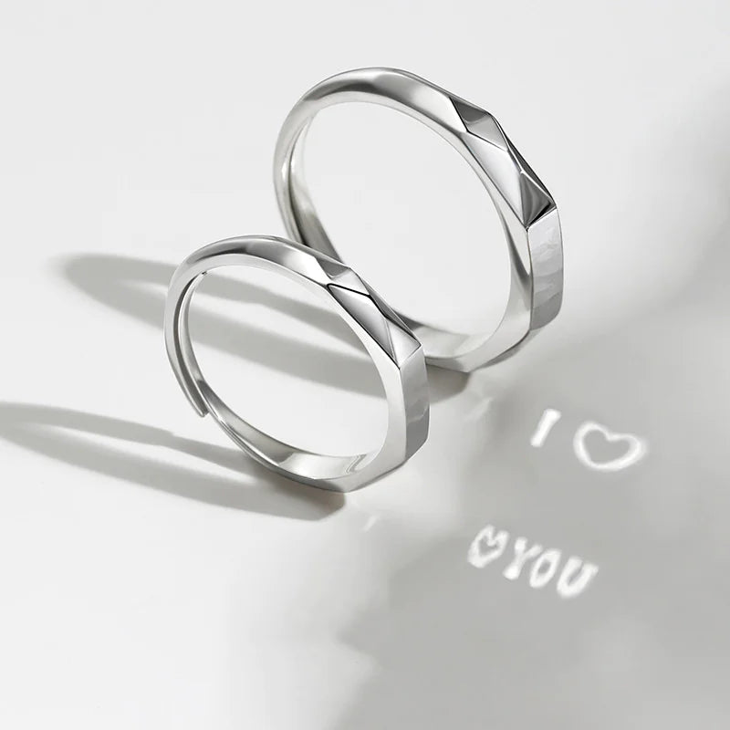 Elegant Sterling Duo Rings